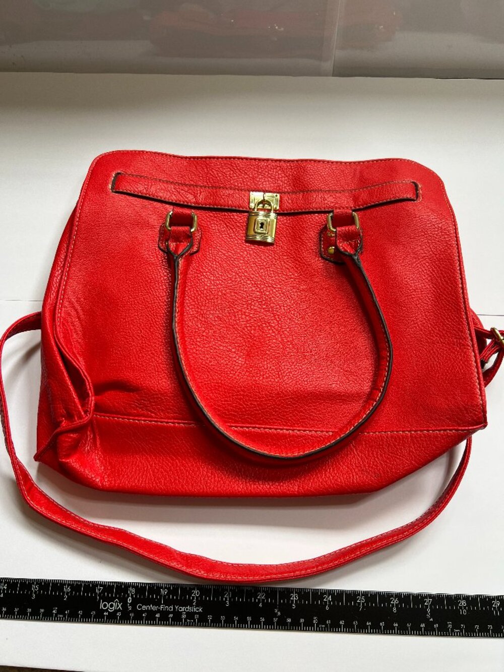Satchel Tote Blood Red Bag